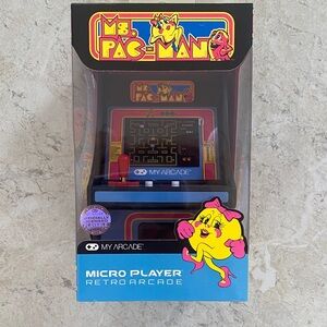 NWT Ms. Pac-Man Micro Player Retro Arcade